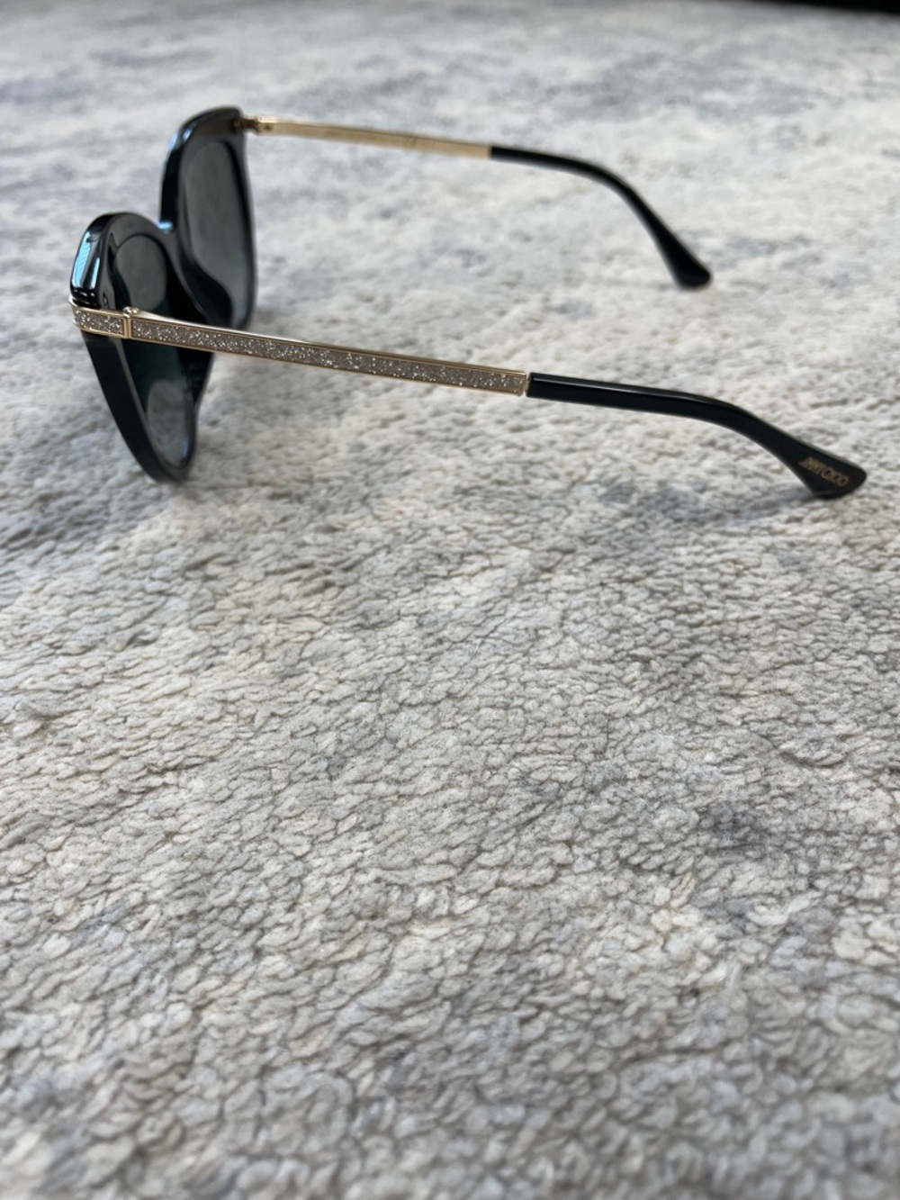 New Jimmy Choo Grey Gradient Cat Eye Ladies Sunglasses Axelle Black - Picture 8 of 16